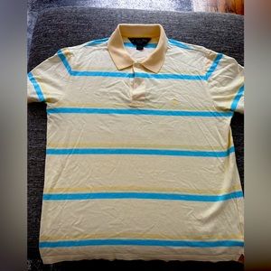 Brooks Brothers Yellow and Blue Polo